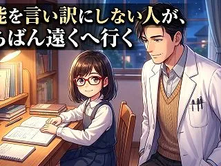 才能を言い訳にしない人が、いちばん遠くへ…
