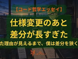 【コード哲学エッセイ】差分は、読む人のた…