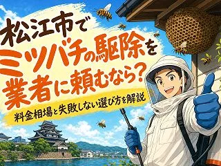 松江市でミツバチの駆除を業者に頼むなら？…