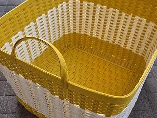 【収納かご】フチ処理・よろい編み(誕プレ…
