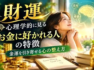 心理学的に見る「お金に好かれる人」の特徴…