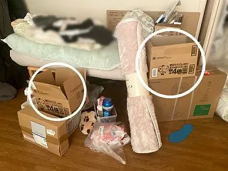 カード類を一旦仮置き～六畳間③