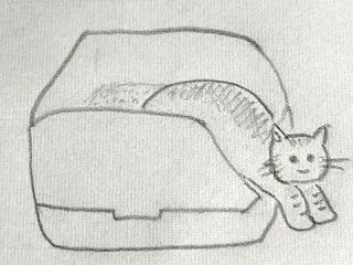 マロちゃんの謎のトイレ姿
