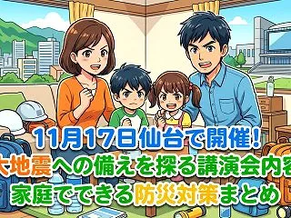 11月17日仙台で開催！巨大地震への備え…