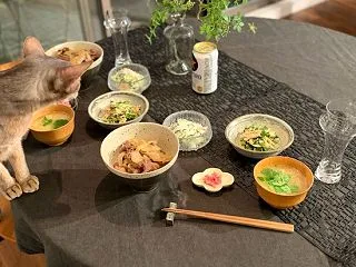 赤城牛の牛丼の夜ごはん
