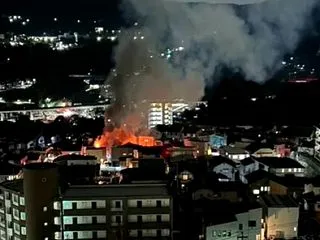 広島県広島市安佐南区大塚西で火事
