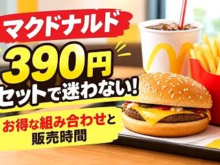 マクドナルド390円セットで迷わない！お…