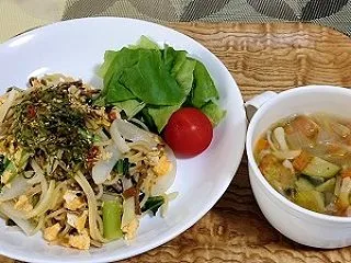 野沢菜のパスタ