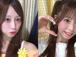 倉本羽菜「どっちの前髪が好みー？」流し前…
