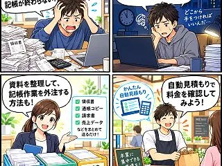 領収書が山積みで確定申告が終わらない！個…