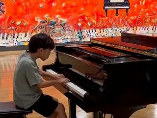 湘南台駅のストリートピアノ❣️