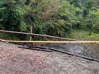 喘息通院 再び仮柵張り