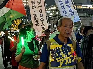 学習会から反戦デーの集会とデモ