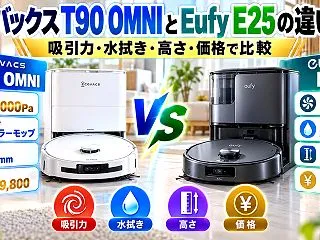 エコバックスT90 OMNIとEufy …