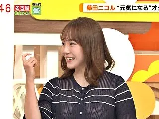 森千晴アナ、透けニットおっぱい膨らみがプ…