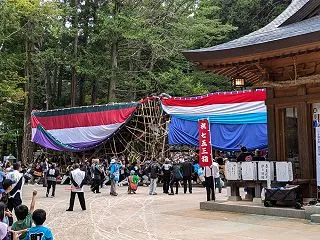 穂高牧の秋祭りは安曇野のお船祭りの原風景…