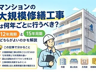 マンションの大規模修繕工事は何年ごと？1…