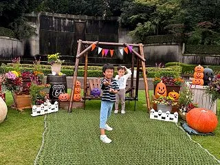 久しぶりに孫2人と
