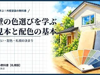 外壁の色の選び方｜色見本と違って見える理…