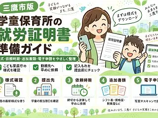 【三鷹市】学童保育所の就労証明書、窓口は…