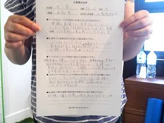 O脚も少しずつ改善されています。肩甲骨周…