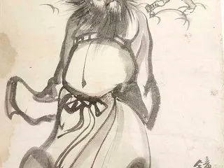 雲仙の掛け軸発見 その①鐘馗(しょうき)