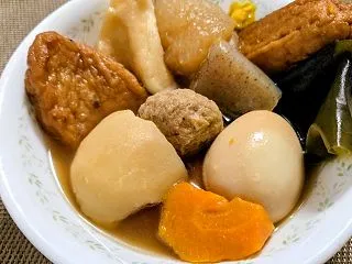 母からの電話&今年初のおでん煮込…