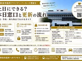 【奈良市】マイナンバーカード更新は土日O…