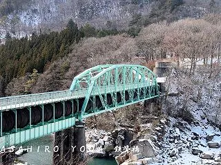 寝覚発電所水管橋（長野県木曽町）