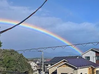輝く虹！