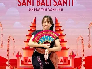 ジャカルタでのバリダンス発表会に日本から…