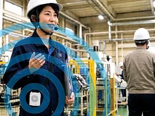 騒がしい機械音の中でも音が聞こえるのかサ…