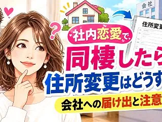 社内恋愛で同棲したら住所変更はどうする？…