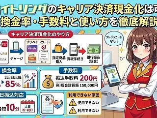 カイトリングのキャリア決済現金化は可能？…