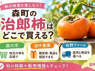 【森町】治郎柿が買える場所3選｜直売所・…