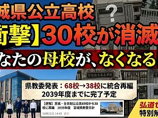 【宮城県公立高校 あなたの母校がなくなっ…