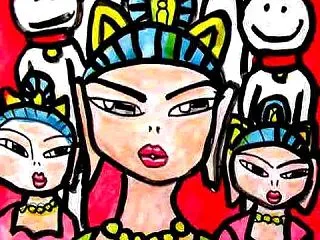 All seven Kannon are…