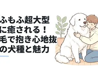もふもふ超大型犬に癒される！長毛で抱き心…