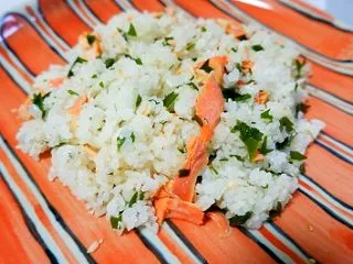 10/21 焼き鮭とワカメの混ぜご飯