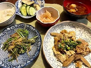 1本残ったゴボウで＆豚肉とゴボウの柳川風