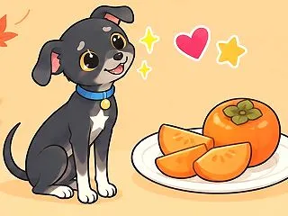 犬は柿を食べていい？果肉の与え方とヘタ・…