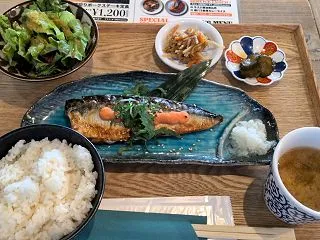 ムード「サバ明太焼定食」