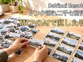DaVinci Resolveのリンク切…