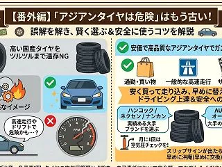 「アジアンタイヤは危険」はもう古い！安く…