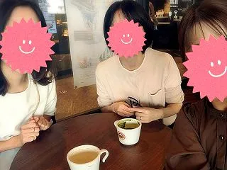 美容部員時代の元同僚とランチ。
