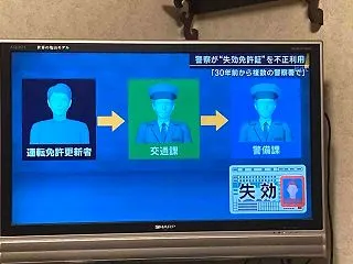 愛媛県警察では古い運転免許証を返してくれ…