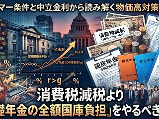 ドーマー条件と中立金利から読み解く物価高…