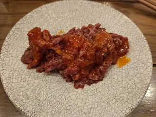 取り分けたユッケだけ