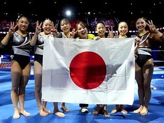 体操女子、頑張った！