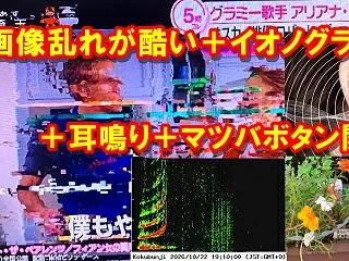 【地震前兆】TV画像乱れが酷い＋イオノグ…